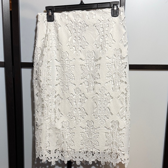 H&M Dresses & Skirts - H&M Cream Lace Pencil Skirt
